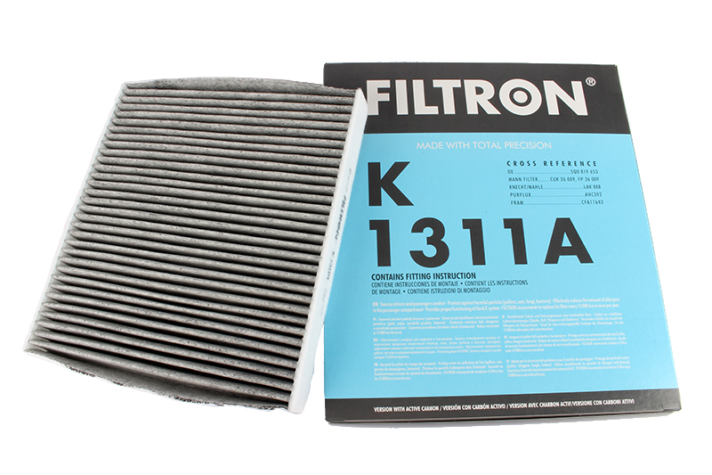 

Фильтр салона угольный FILTRON для Audi A3 III; Skoda Octavia III; VW Golf VII K1311A