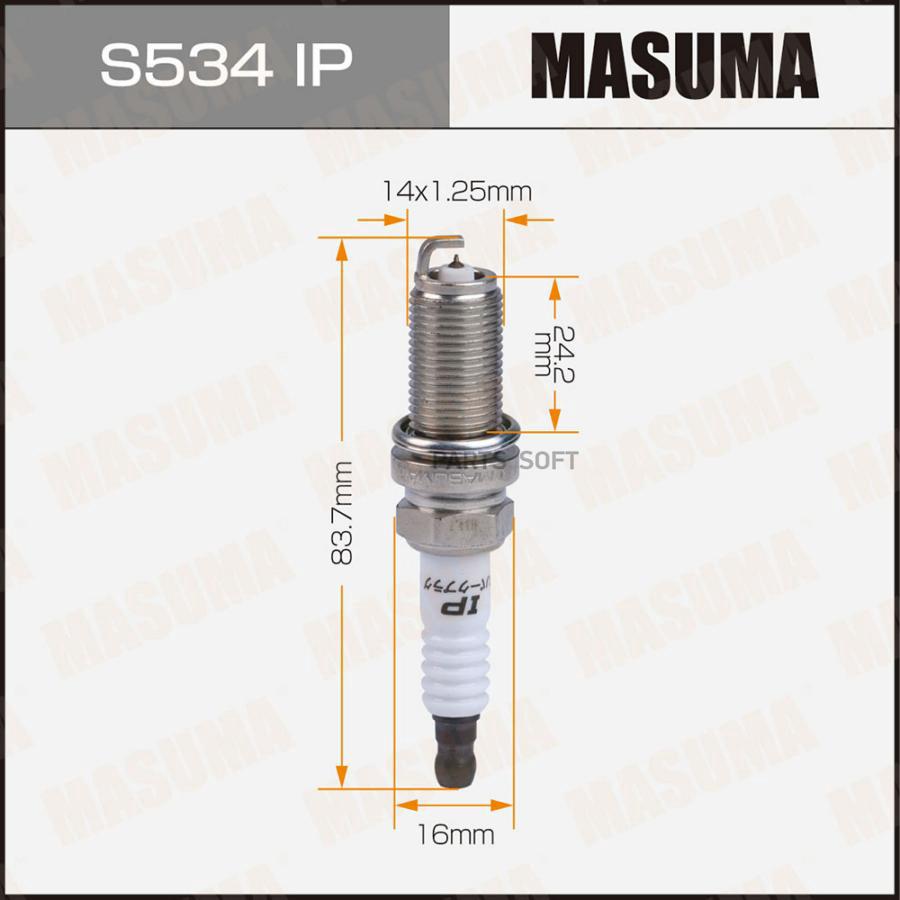 

Свеча зажигания MASUMA IRIDIUM+PLATINUM (PLFR5A-11)