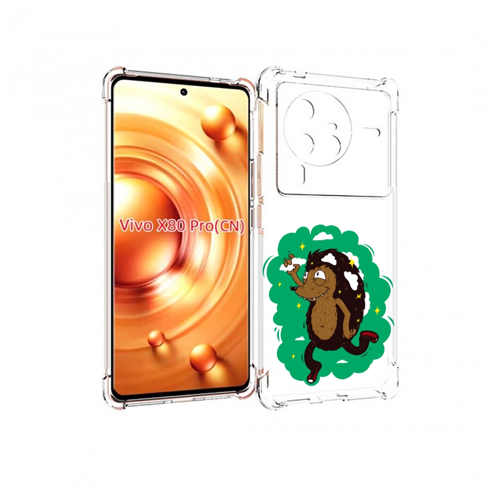 

Чехол MyPads Ежик в облаках для Vivo X80 PRO, Прозрачный, Tocco