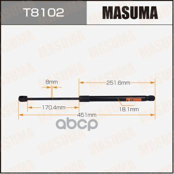 Упор газовый багажника MASUMA, L= 451mm (1/40)