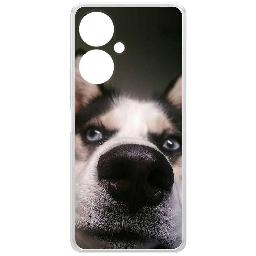 

Чехол-накладка Krutoff Clear Case Нос для Vivo Y27 4G, Прозрачный