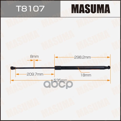 Упор газовый багажника MASUMA L535mm 140 1796₽