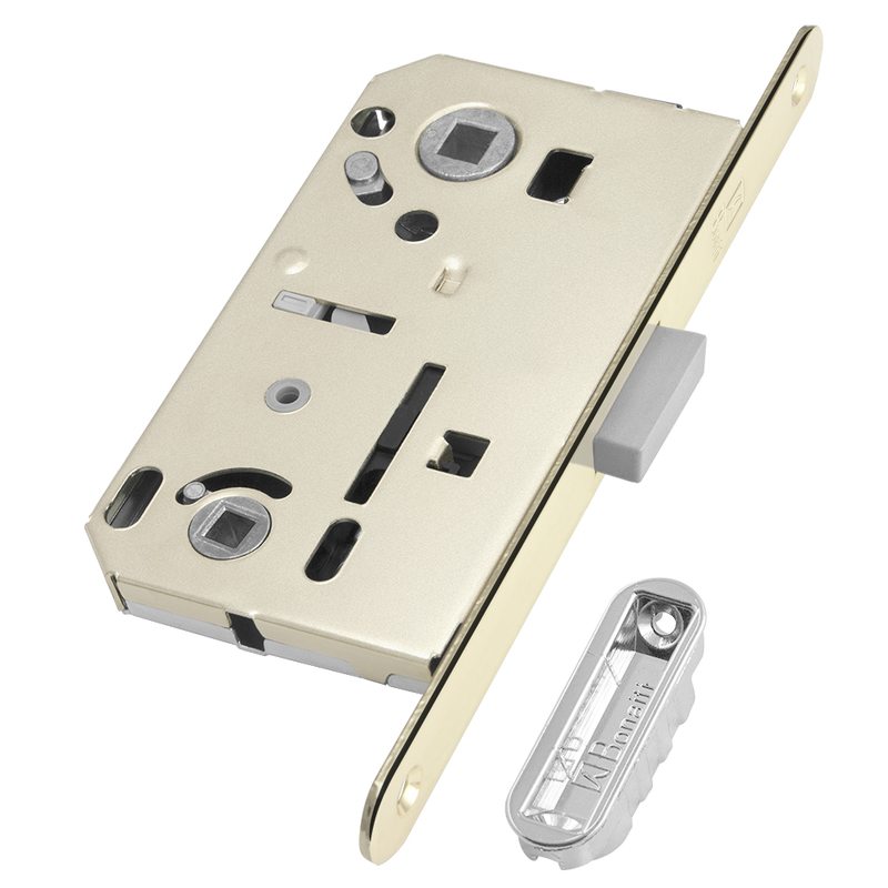 

Замок межкомнатный магнитный BONAITI под WC B-FORTY N62 с отв. пл. F45 (никель), планка 1