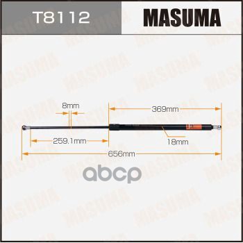 

Упор газовый багажника MASUMA, L=656mm (1/40)