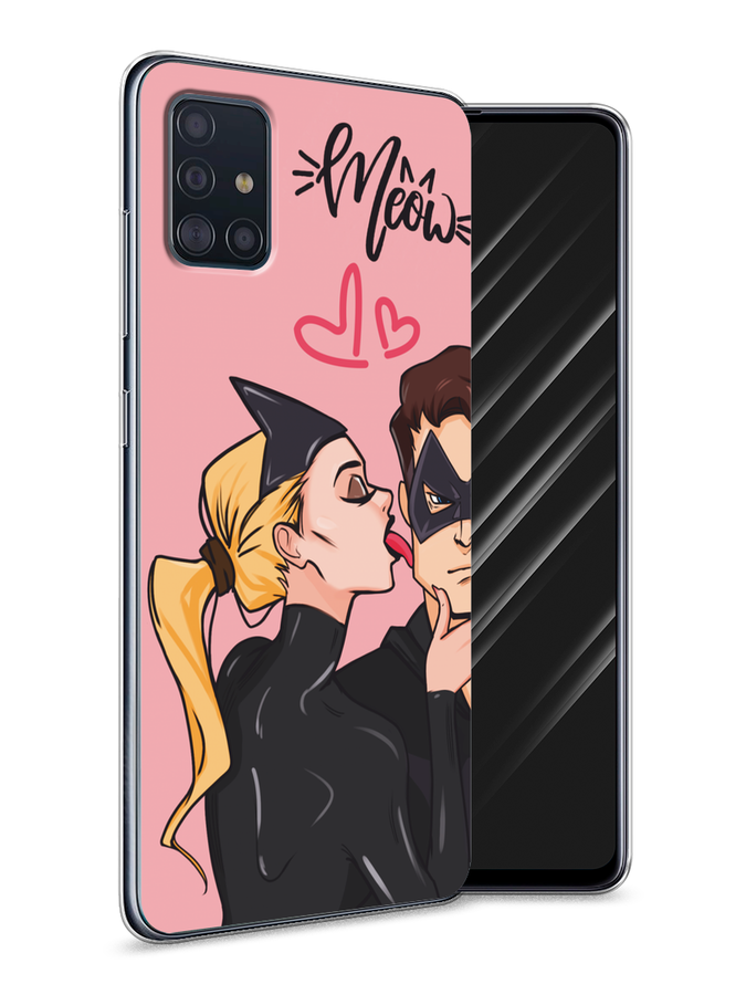 

Чехол Awog на Samsung Galaxy A51 "Kiss of Cat Woman", Розовый;черный;бежевый, 28950-1