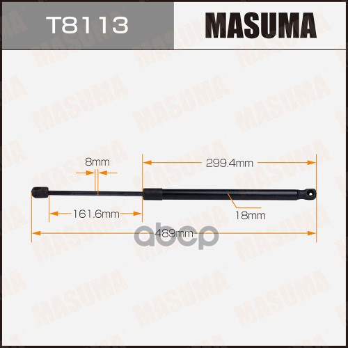 

Упор газовый багажника MASUMA, L=489mm (1/40)