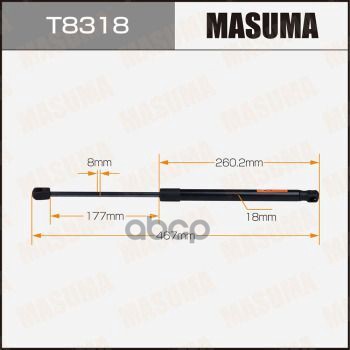

Упор газовый багажника MASUMA, L=467mm (1/40)