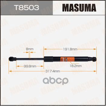 

Упор газовый багажника MASUMA, L=317.4mm (1/40)