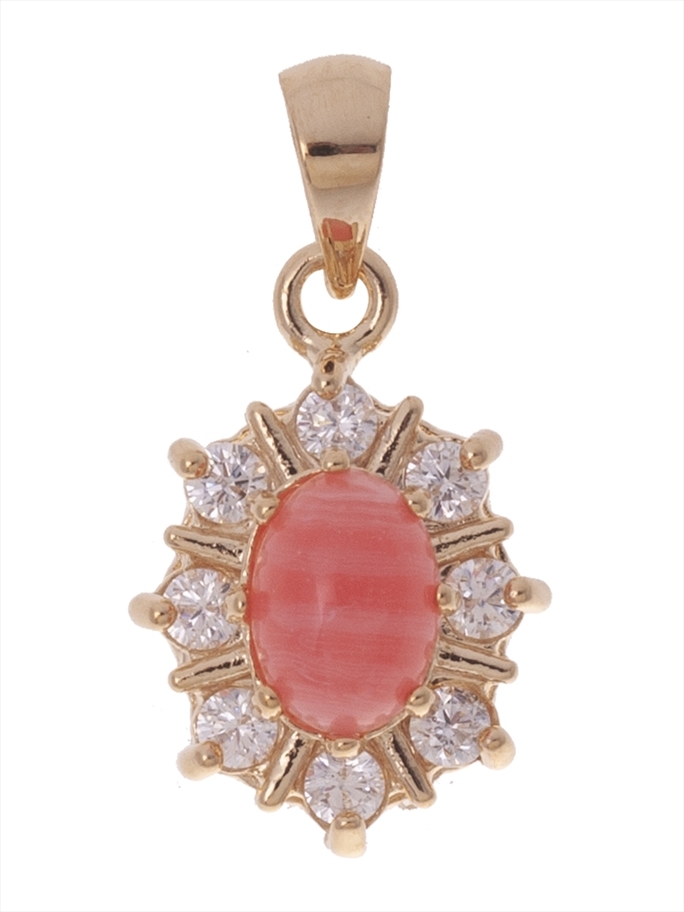 

Кулон из бижутерного сплава Lotus Jewelry 39P-40Ruodochrosite родохрозит, 39P-40Ruodochrosite
