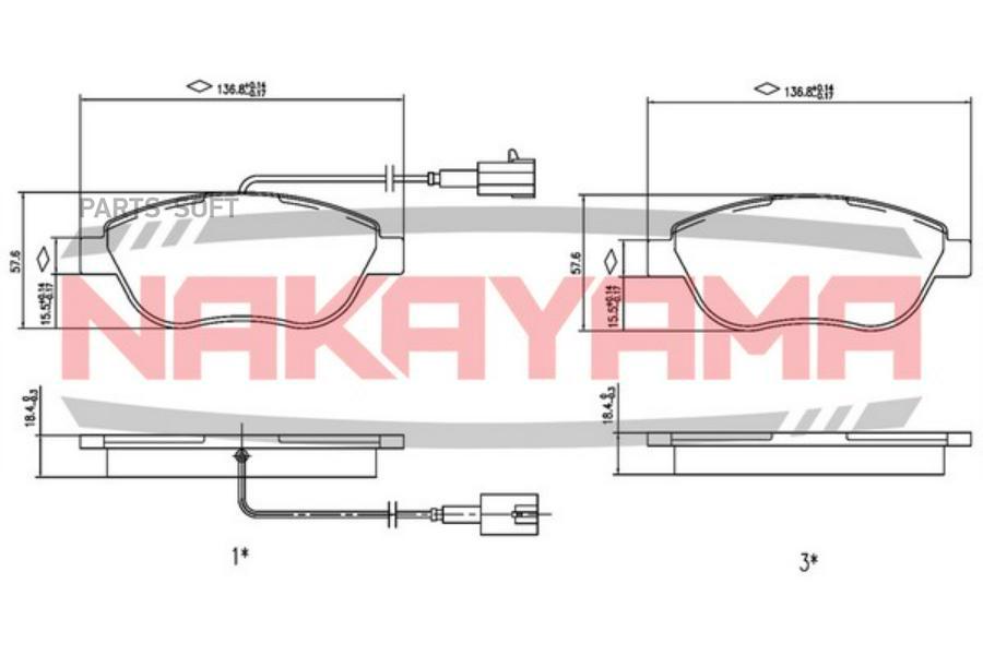 

Колодки Тормозные Дисковые, Комплект Nakayama Hp8272Ny NAKAYAMA hp8272ny