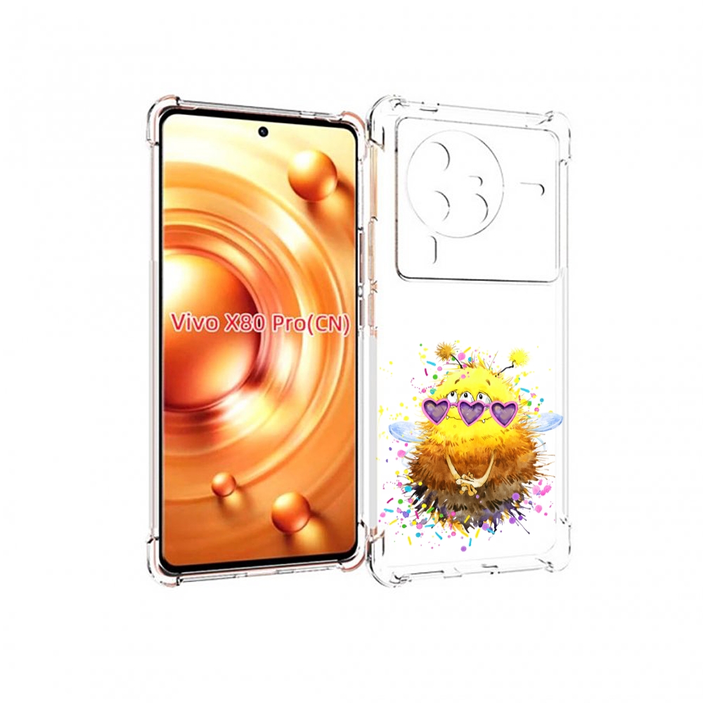

Чехол MyPads Пушитый шмель для Vivo X80 Pro, Прозрачный, Tocco