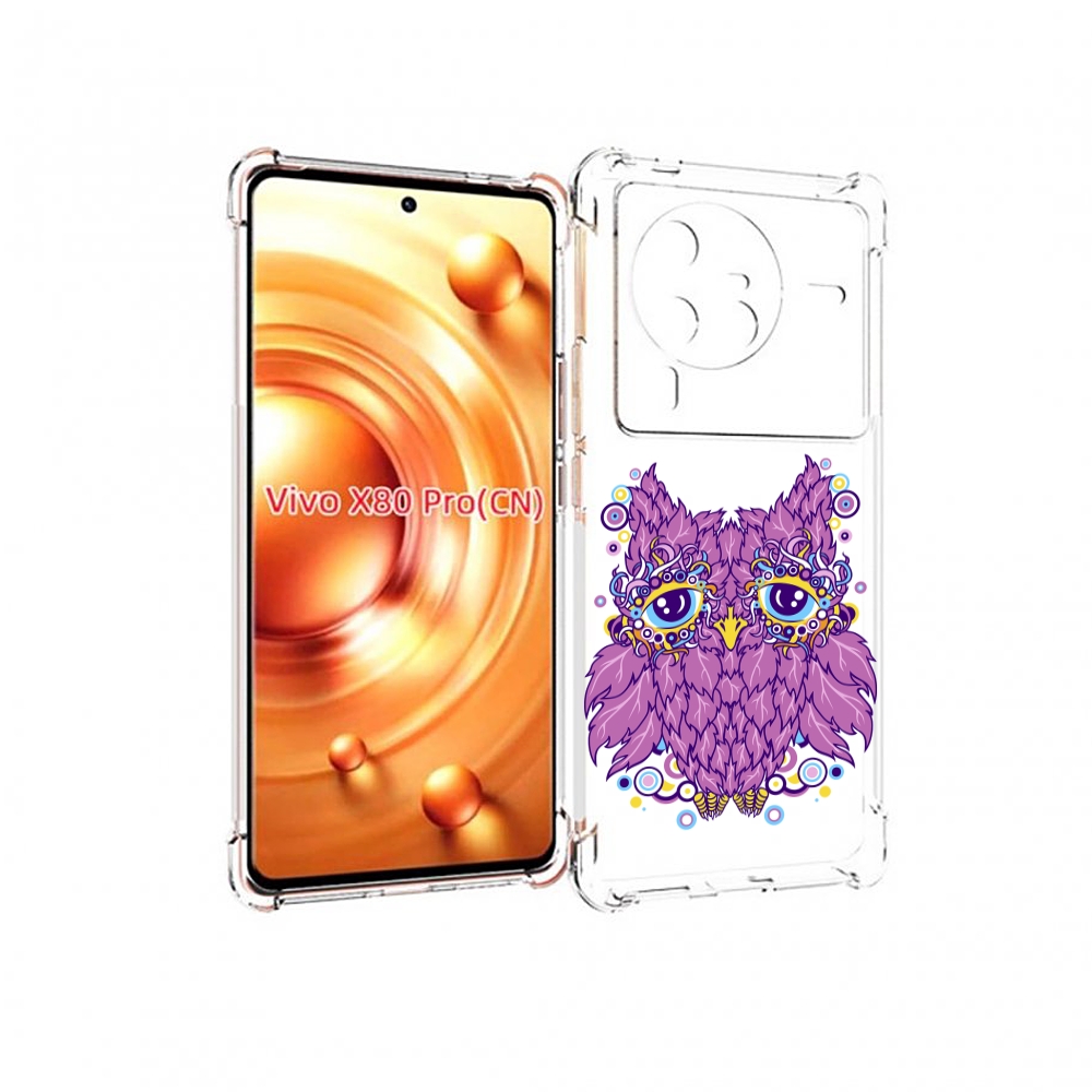 

Чехол MyPads Розовая сова для Vivo X80 PRO, Прозрачный, Tocco
