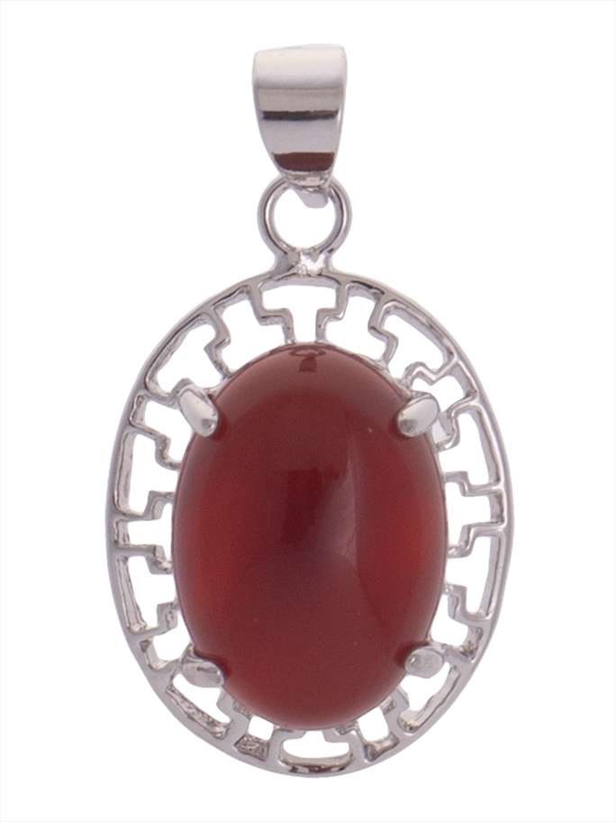 

Кулон из бижутерного сплава с агатом Lotus Jewelry RH897P-07red-agate, RH897P-07red-agate