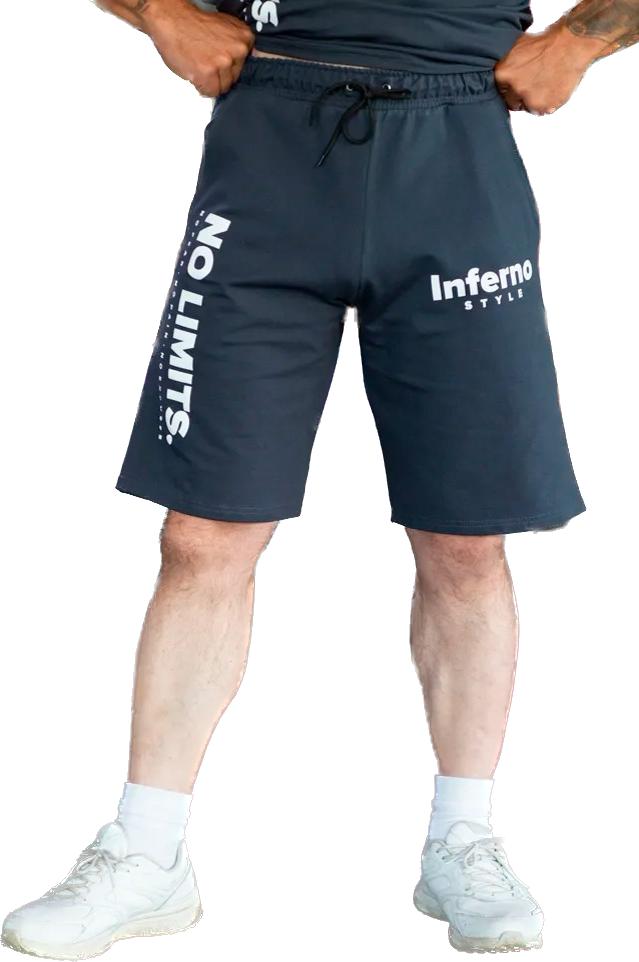 Трикотажные шорты мужские INFERNO style Ш-001-003 серые 2XL