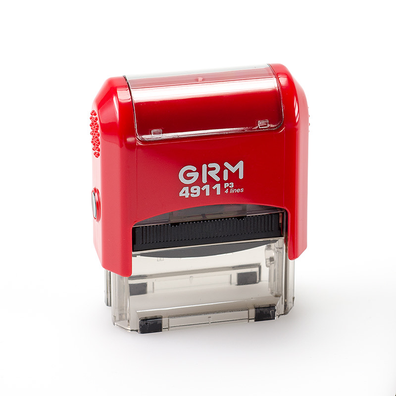 

GRM 4911 P3 оснастка для штампа, 38х14мм, корпус красный глянцевый