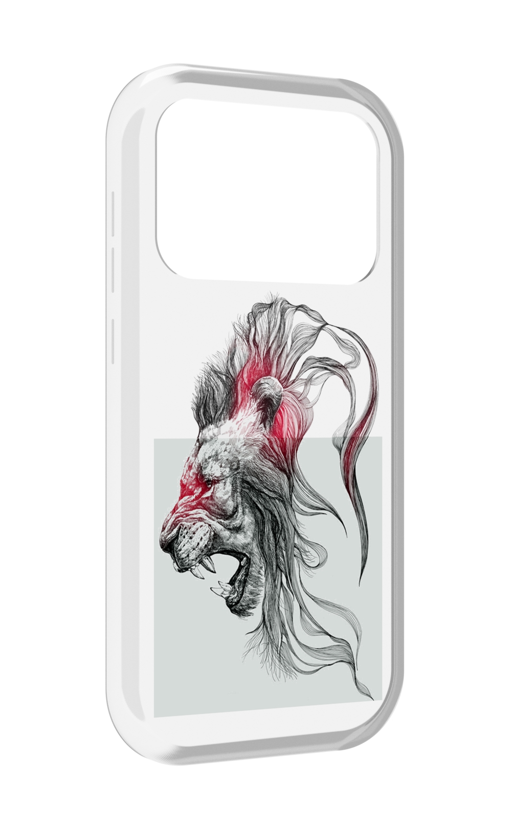 

Чехол MyPads разъяренный лев для Oukitel F150 Air1 Pro / F150 Air1, Прозрачный, Tocco