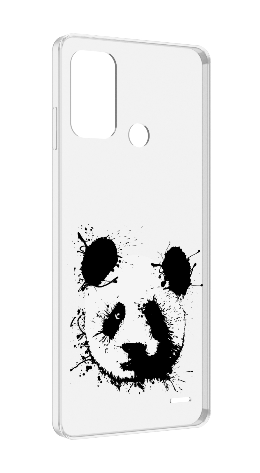 

Чехол MyPads клякса-панда для ZTE Blade A52, Прозрачный, Tocco