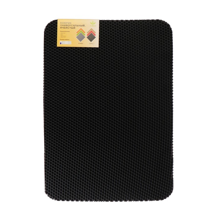 

Коврик eva универсальный Eco-cover, Соты 43 х 62 см, черный