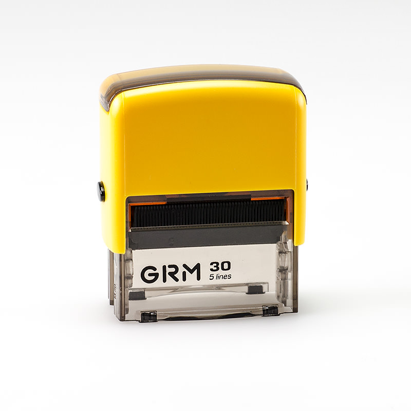

GRM 30. Оснастка для штампа, 47х18мм, корпус жёлтый