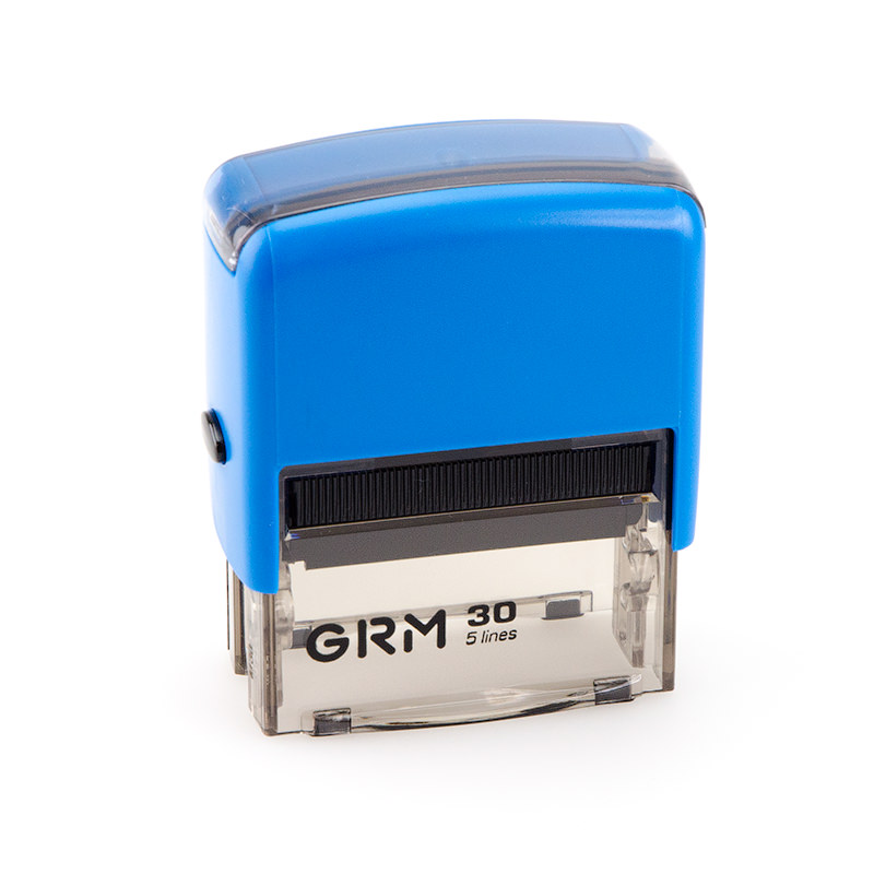 

GRM 30. Оснастка для штампа, 47х18мм, корпус синий