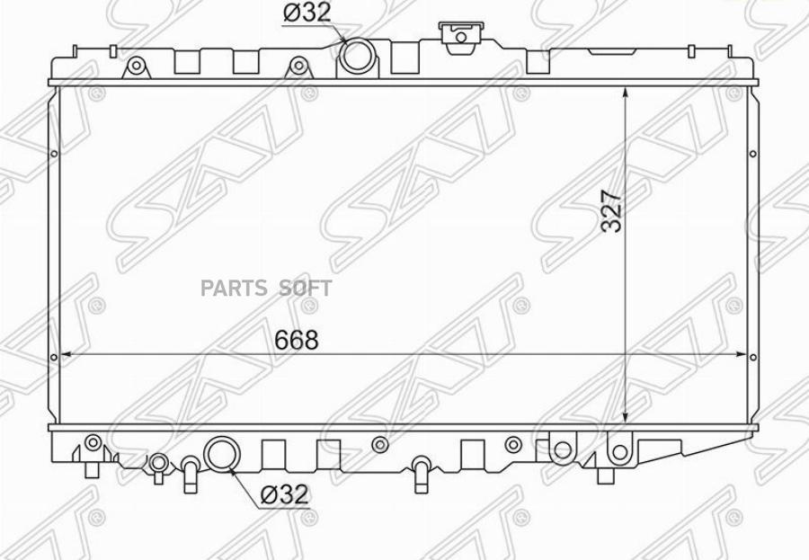 

Радиатор Toyota Corolla/Corona/Carina Аt170/Sprinter/Levin/Trueno/Carib 87-92 Sat арт. TY0