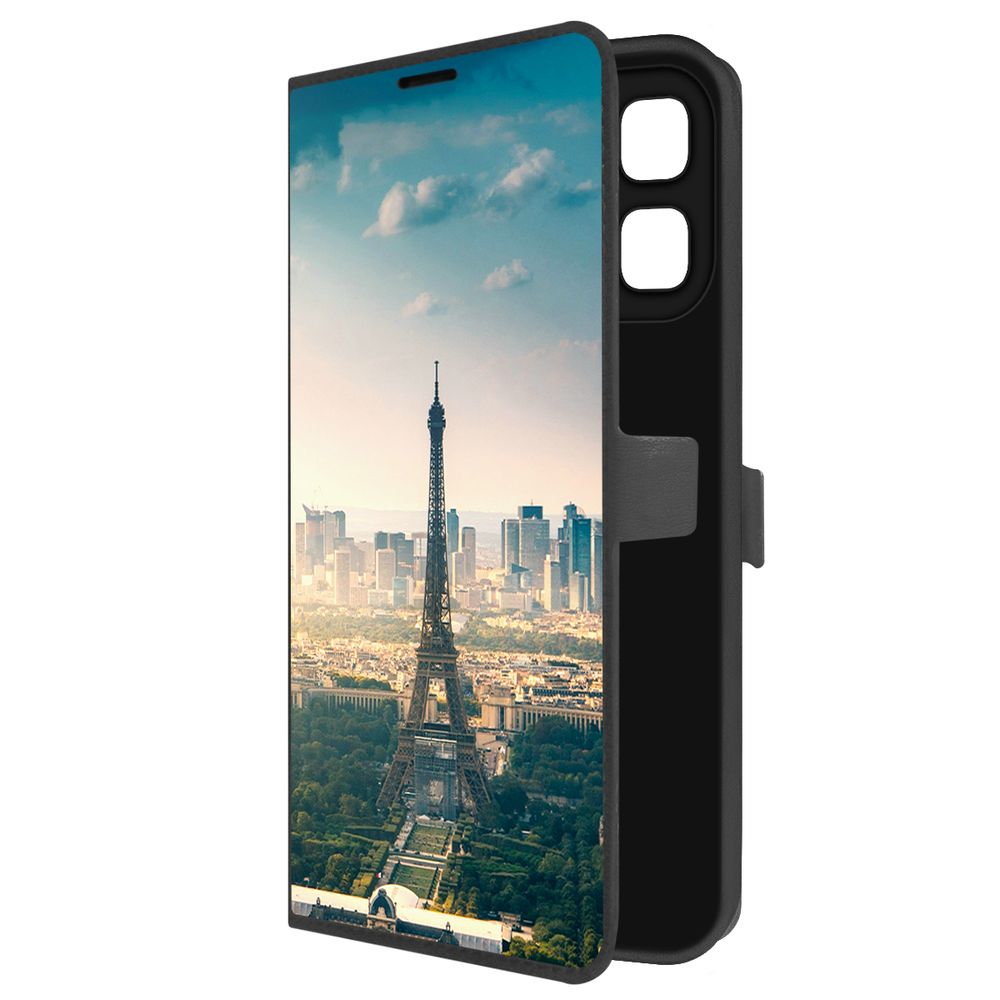 

Чехол-книжка Krutoff Eco Book для INFINIX Hot 50i Франция, Эйфелева Башня (черный)
