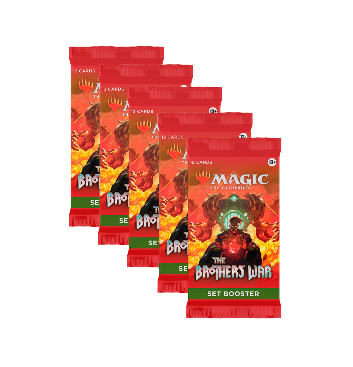 

Дополнение для игры Magic The Gathering: 5 Сет-бустеров MTG The Brothers' War англ., 5 Сет-бустеров MTG