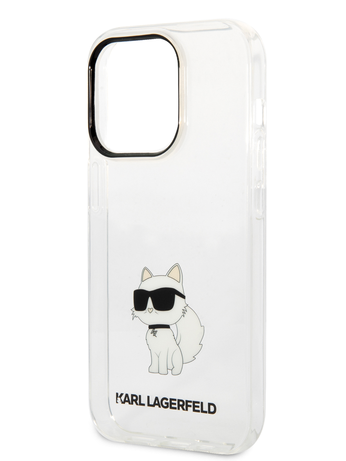 

Чехол Karl Lagerfeld для iPhone 15 Pro Max с принтом Choupette, прозрачный