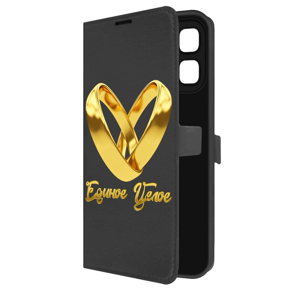 

Чехол-книжка Krutoff Eco Book для INFINIX Hot 50i Единое целое (черный)
