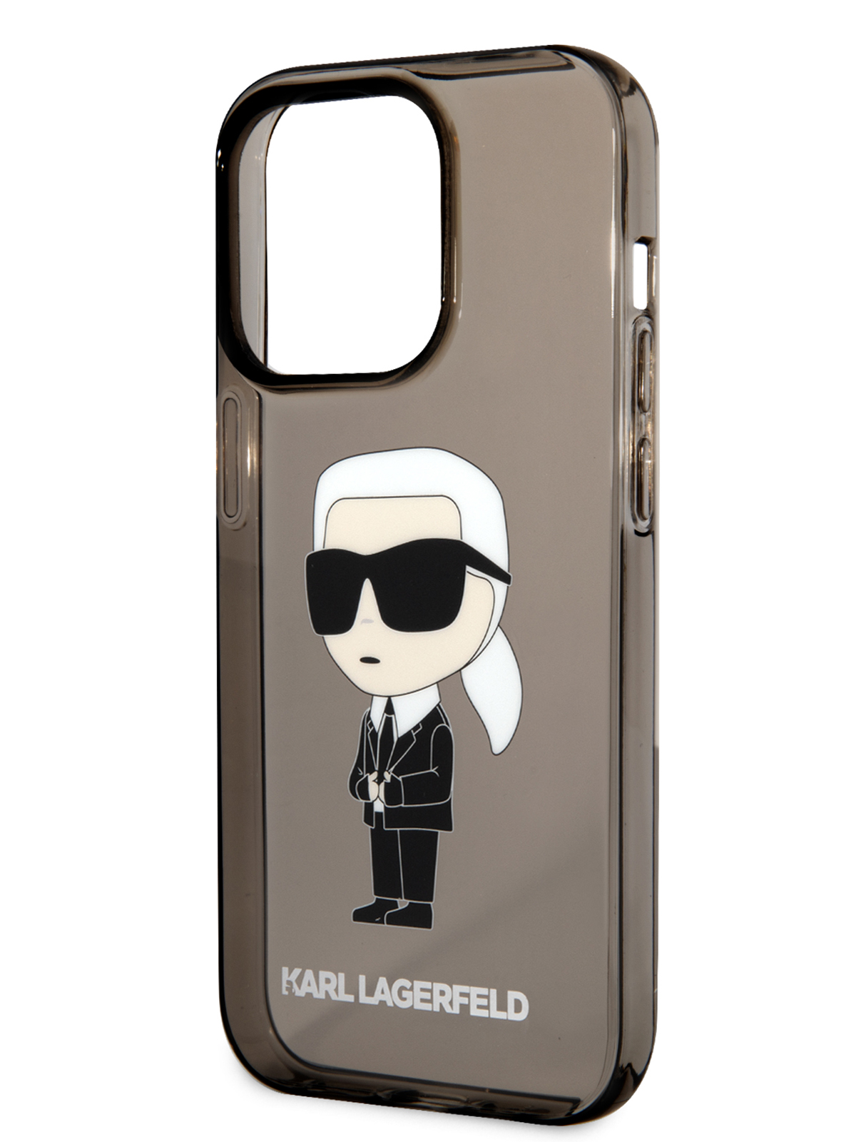 Чехол Karl Lagerfeld для iPhone 15 Pro с принтом NFT Karl Ikonik, черный