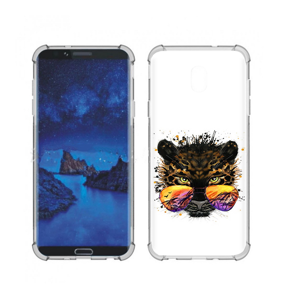

Чехол MyPads Tocco для Samsung Galaxy J7 (2018) тропический леопард (PT226928.596.649), Прозрачный, Tocco