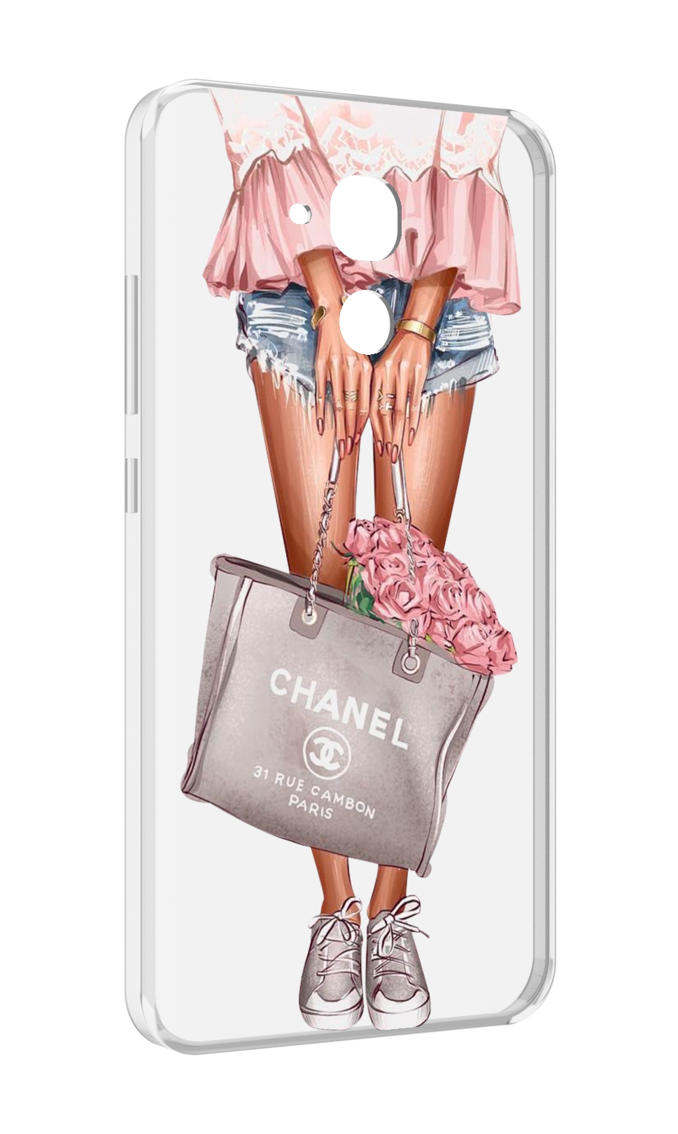 Чехол MyPads Сумка-с-цветами женский для Huawei Honor 5C/7 Lite/GT3 5.2