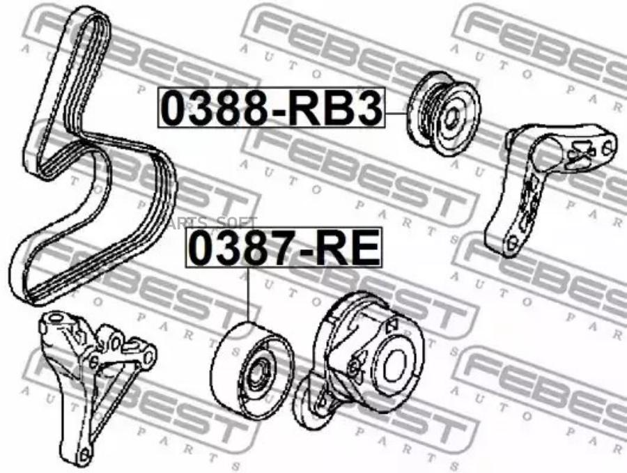 

FEBEST Подшипник генератора TOYOTA CAMRY ACV3MCV3 2001-2006 17X47X14 FEBEST 0388-RB3
