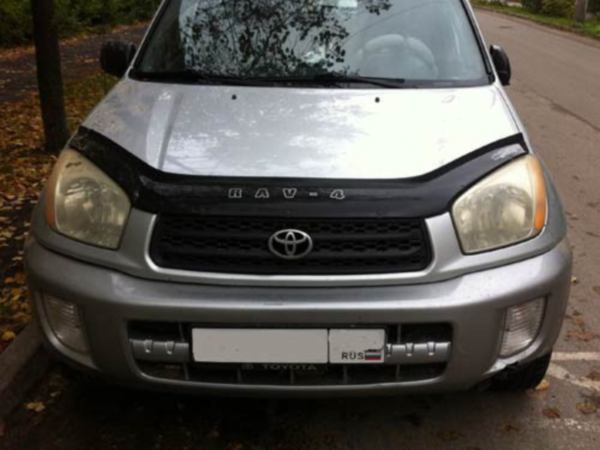 

Дефлектор Капота С Надписью Черный Для Toyota Rav4 (2000-2006)