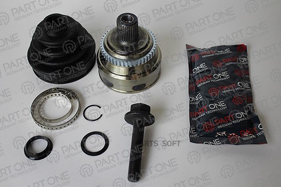 ШРУС наружный с кольцом ABS 33x53x30 ABS:45T AUDI: 80, 90 C ABS 4.88-7.94 PART-ONE 1CV011