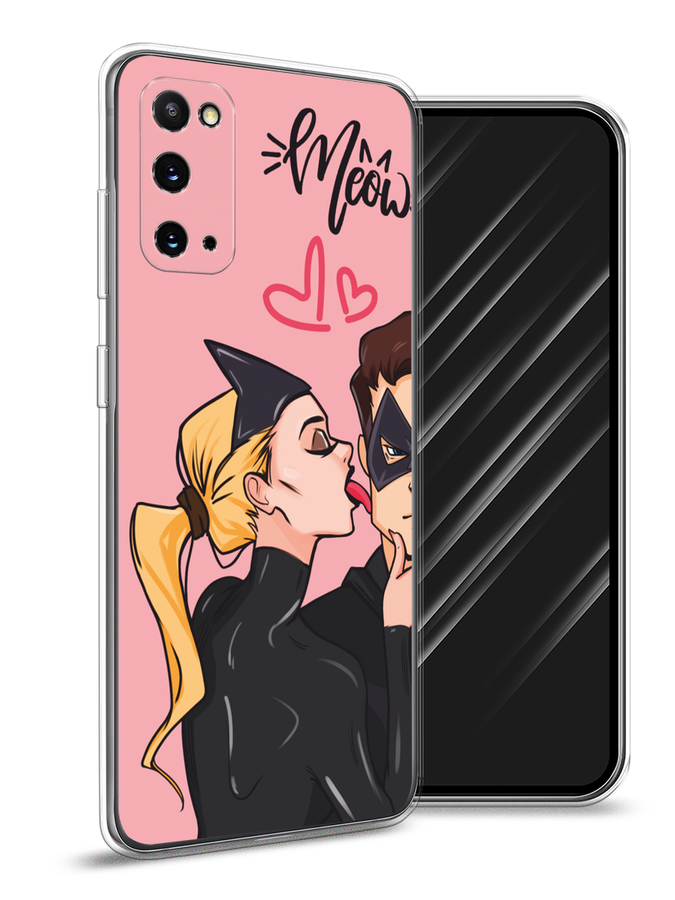 

Чехол Awog на Samsung Galaxy S20 "Kiss of Cat Woman", Розовый;черный;бежевый, 29250-1