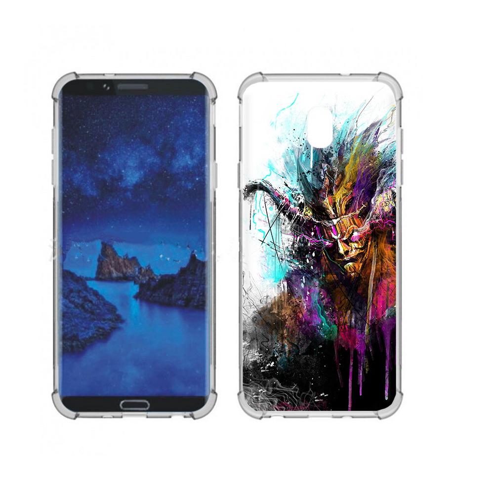 

Чехол MyPads Tocco для Samsung Galaxy J7 (2018) яркий дьявол (PT226928.596.709), Прозрачный, Tocco