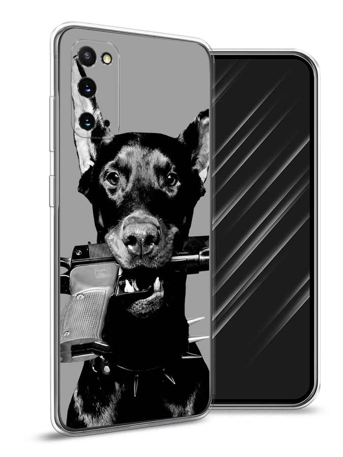 

Чехол Awog на Samsung Galaxy S20 "Доберман", Серый, 29250-1