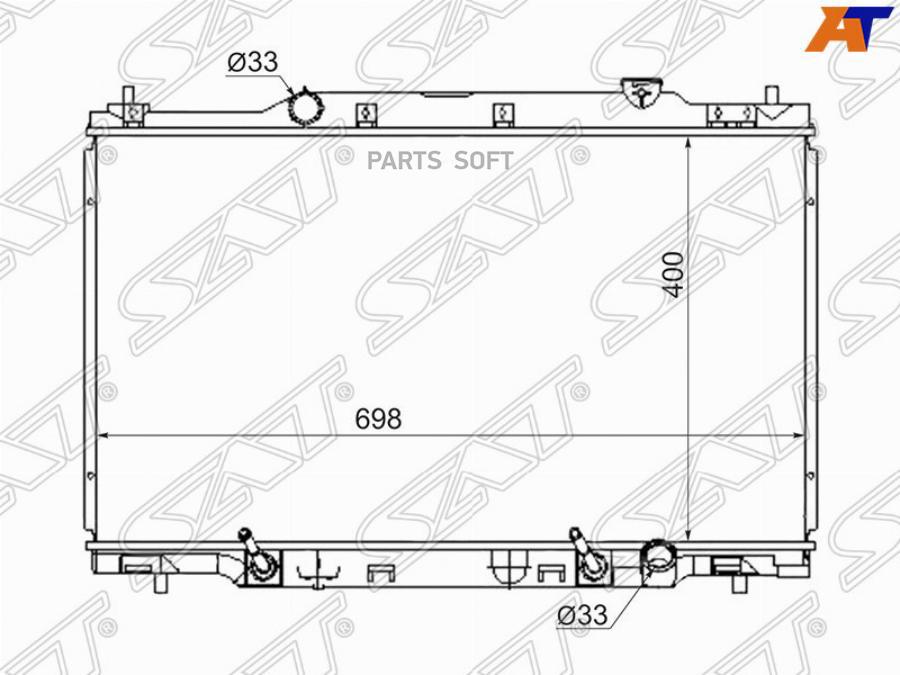 

Радиатор Honda Stream Rn1 K20a 2.0 01- Sat арт. HD00015-2.0