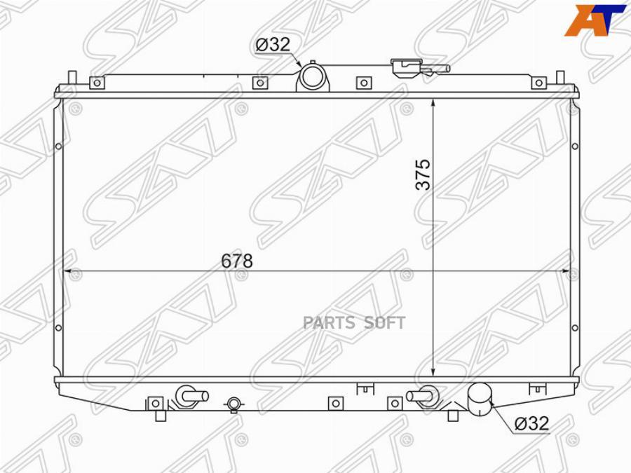 

Радиатор Honda Avancier F23a 2.3 99-03 Sat арт. HD0005-TA1