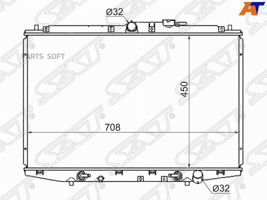 

Радиатор Honda Odyssey/Shuttle 2.3 99-03 Sat Hd0007-Ra6