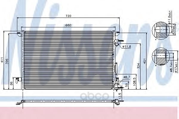 Радиатор Кондиционера Nissens 94597