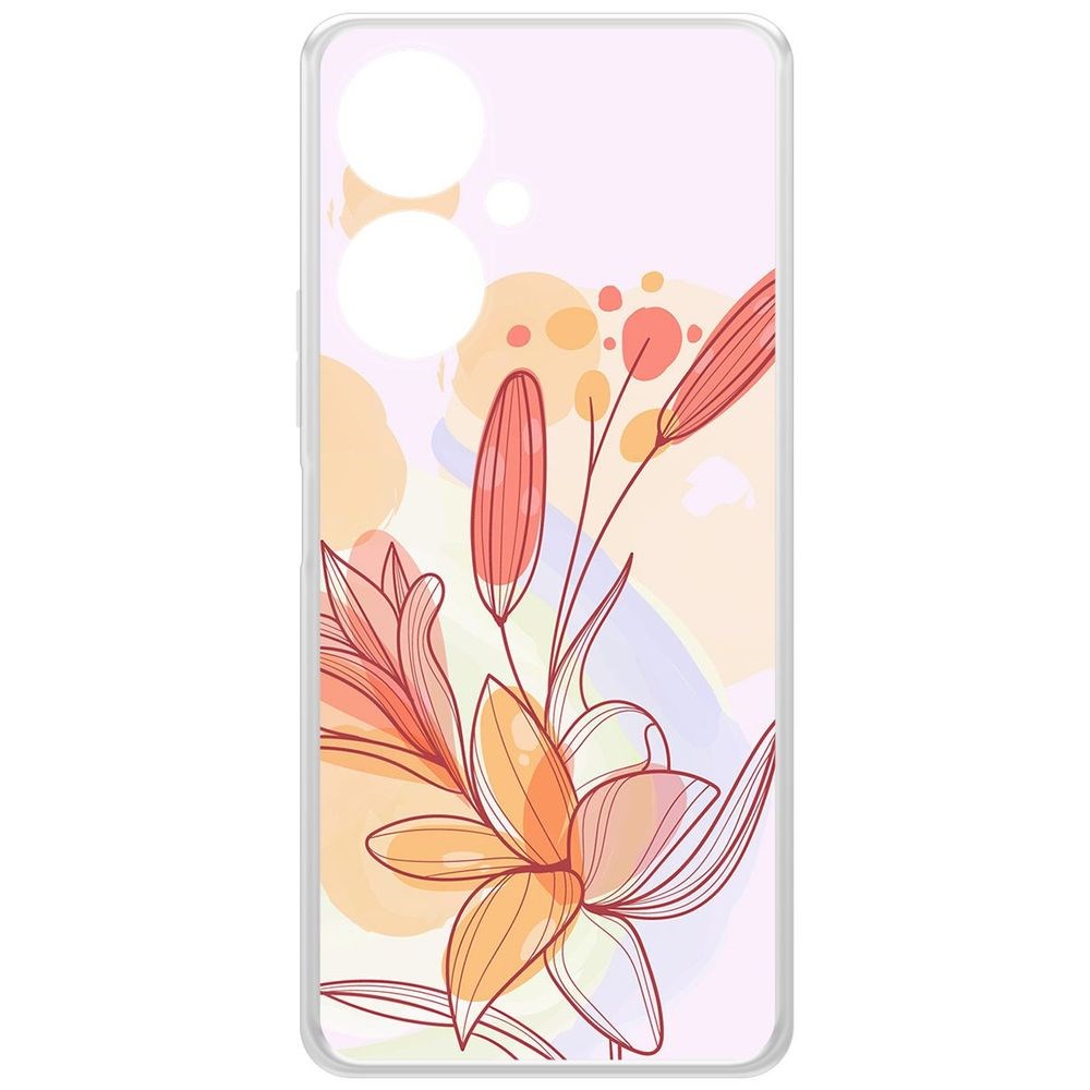 

Чехол-накладка Krutoff Clear Case Фантазия для Vivo Y27 4G, Прозрачный
