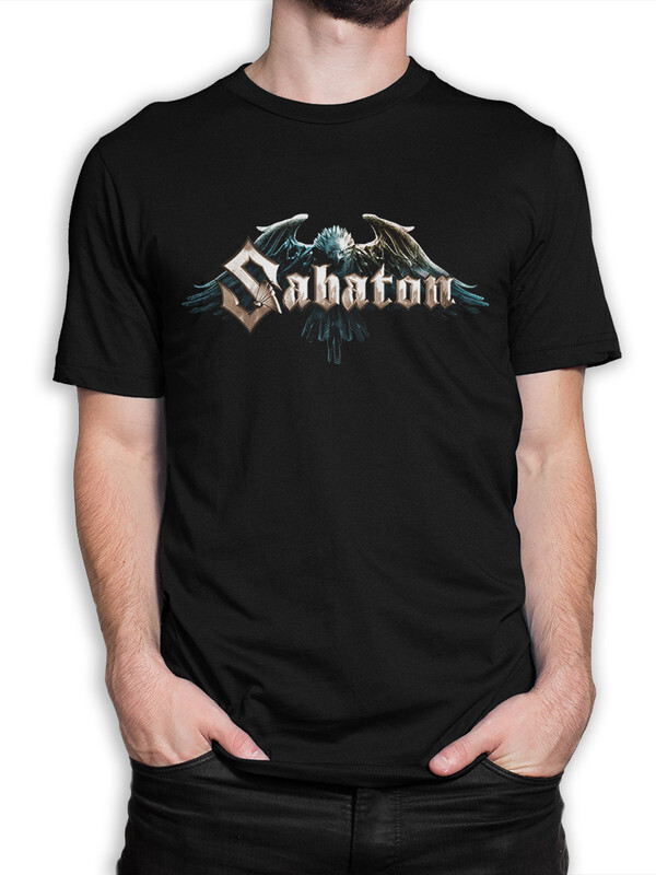 фото Футболка мужская design heroes группа sabaton черная 2xl