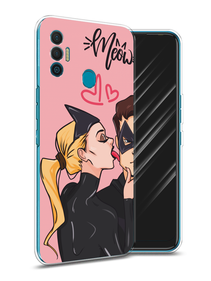 

Чехол Awog на Tecno Spark 7 "Kiss of Cat Woman", Розовый;черный;бежевый, 301050-1