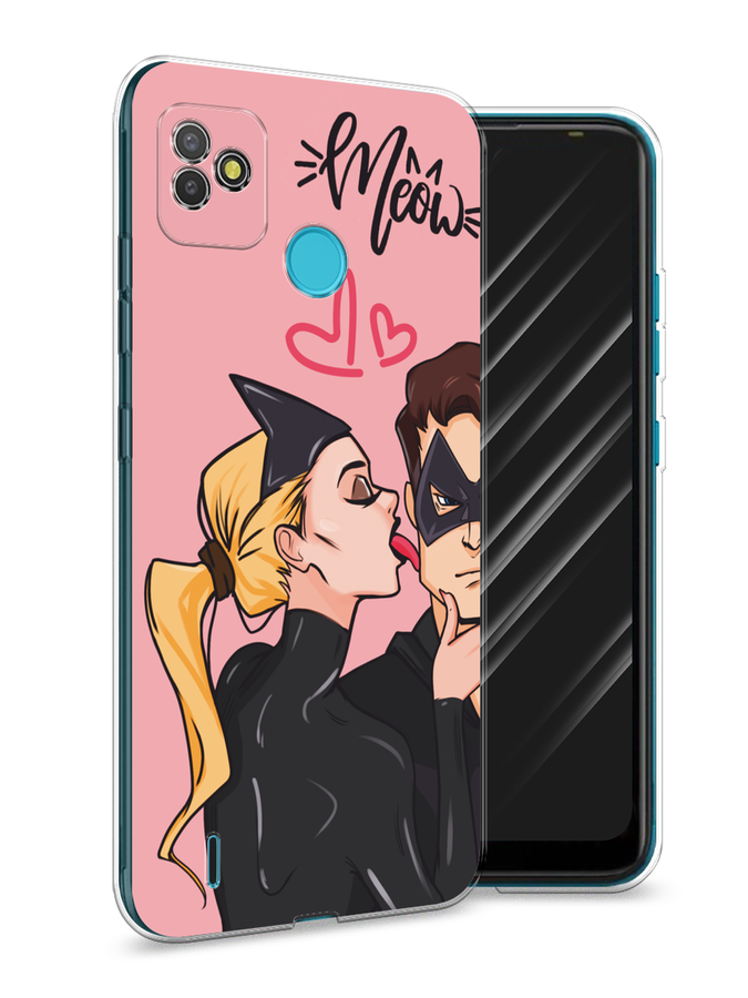 

Чехол Awog на Tecno POP 5 "Kiss of Cat Woman", Розовый;черный;бежевый, 301150-1