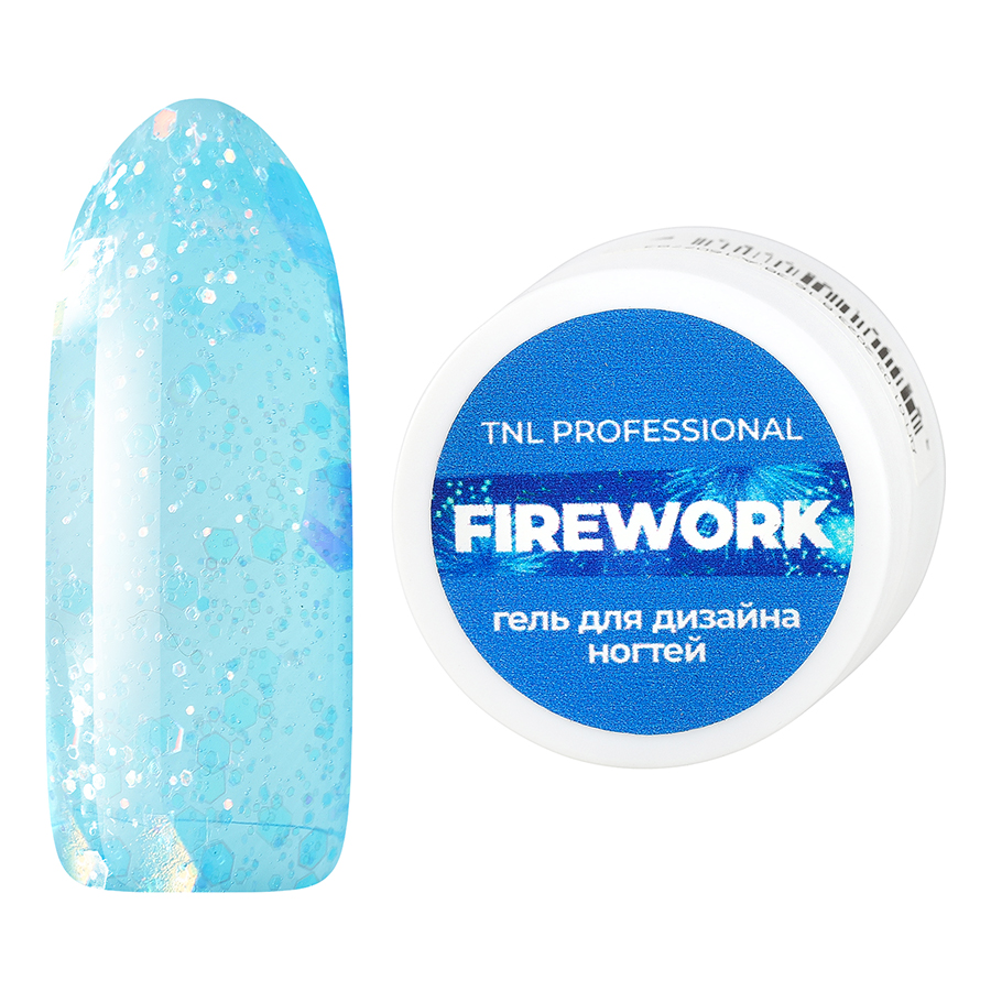 Гель для дизайна ногтей TNL Firework №03 голубой залп, 5 мл дефутурация новая философия дизайна