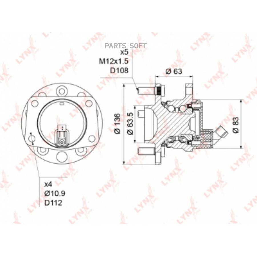 

Подшипник ступицы задней Ford Mondeo III/Mondeo III Turnier 00>07 Jaguar X-Type I 02>09 Ly
