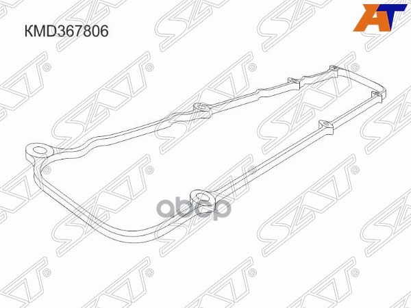 

SAT KMD367806 Прокладка клапанной крышки MMC 4G93/4G94 GDI, 00- =LH, CR5/6W, EA/EC7A, CS5A