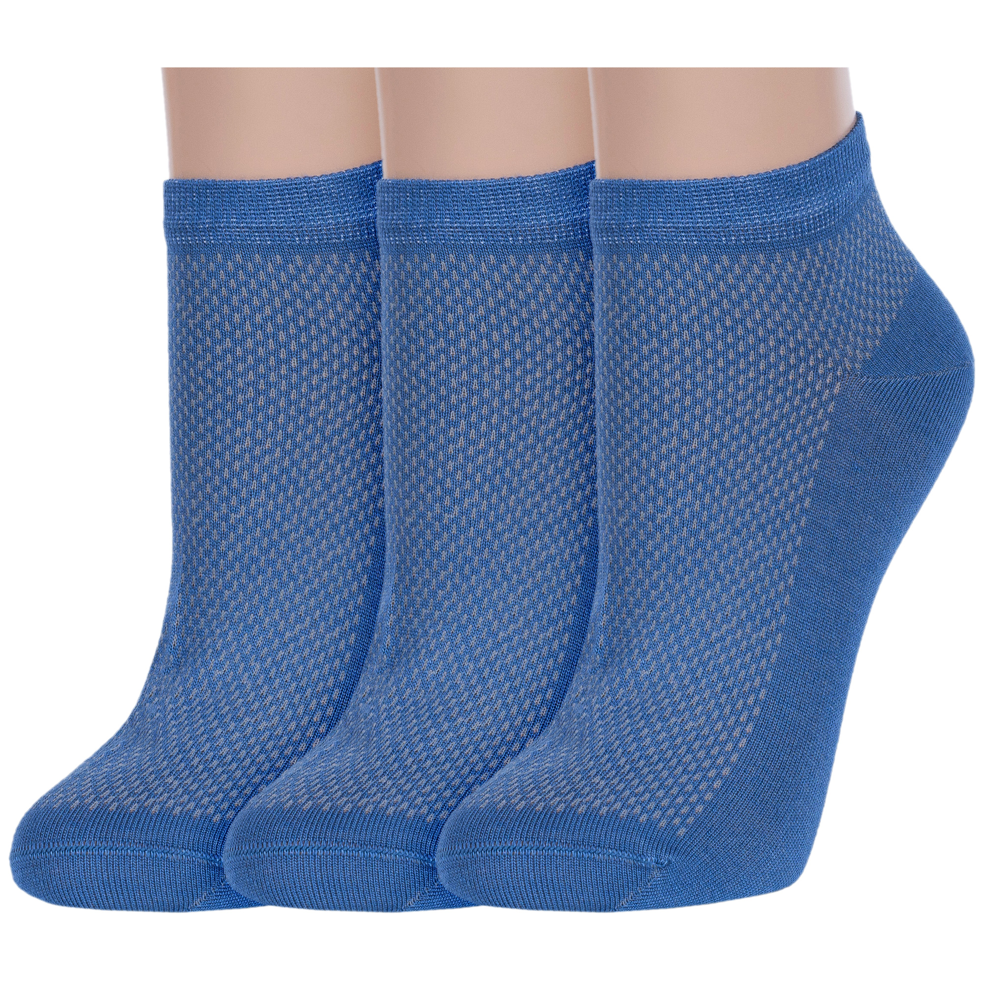Комплект носков женских Rusocks 3-Ж-1520 синих 23